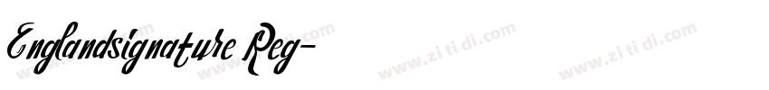 Englandsignature Reg字体转换